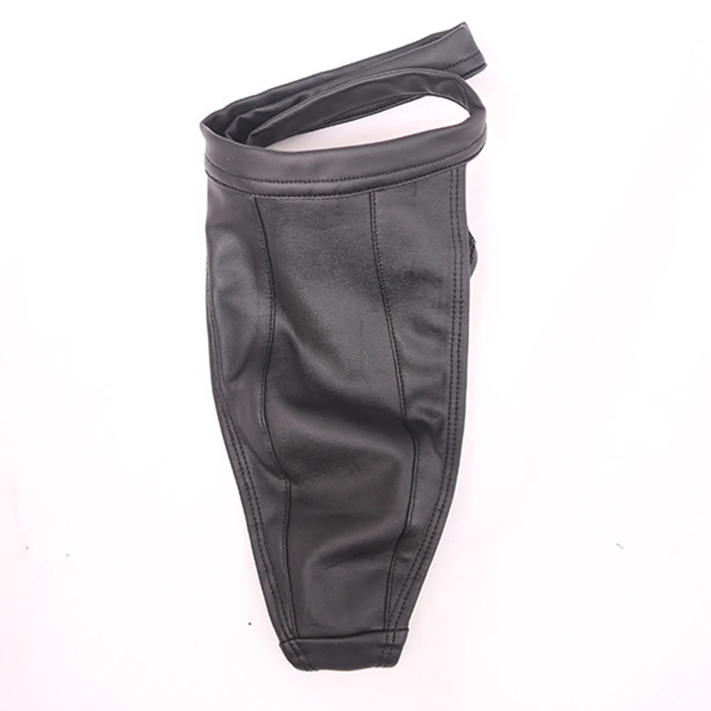 

Сексуальные мужские трусы черного цвета из искусственной кожи, тонкие, с низкой посадкой, стринги, танга, джокстрап