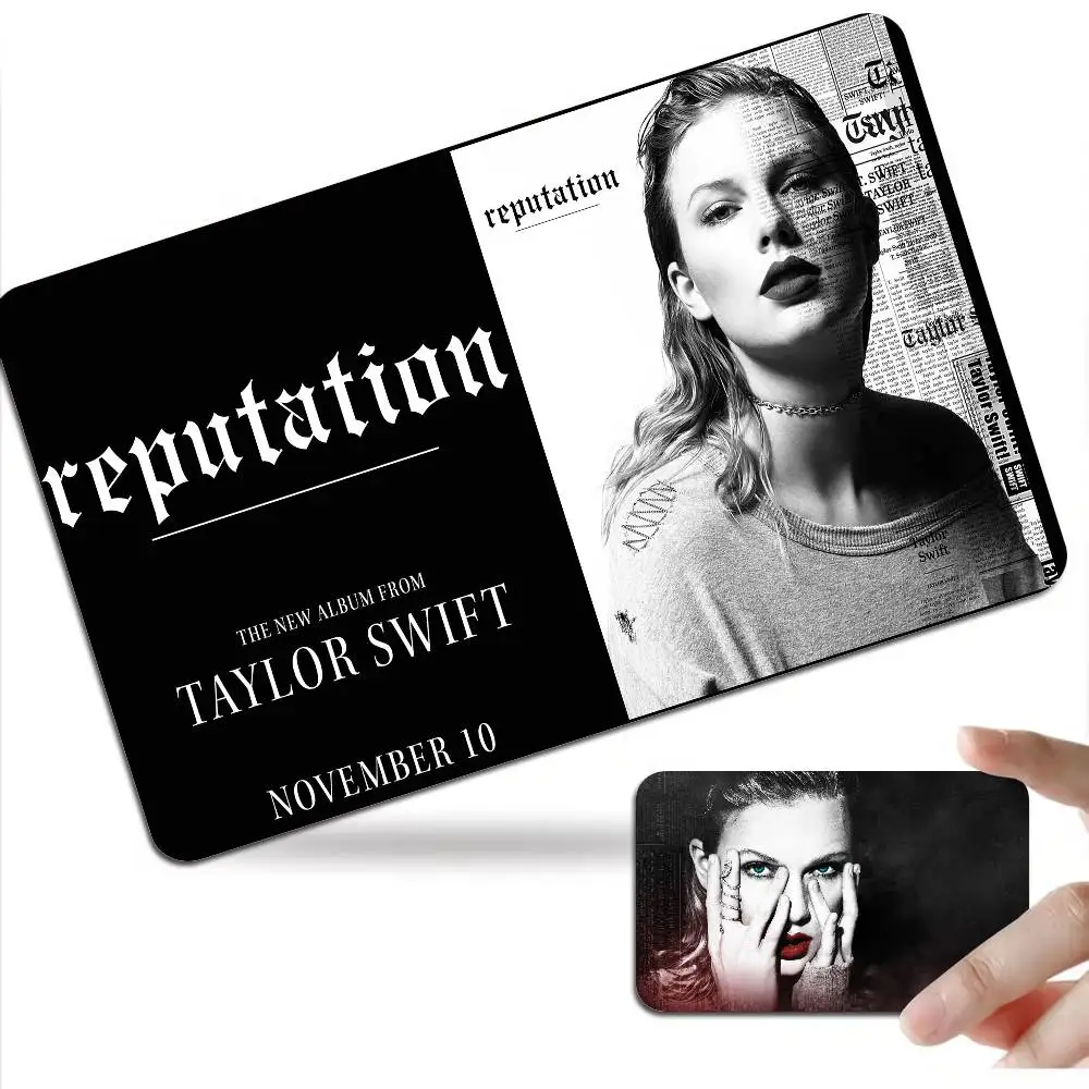 Hot Singer T-Taylor S-Swift Anime Spend or Save Funny Shell On Off Ultra Thin No Fade Sticker Skin Cover Film for Debit Card view 4