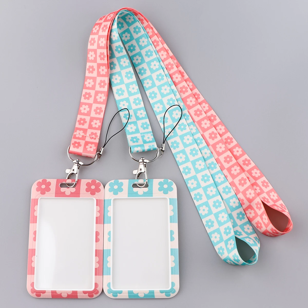 ER2030 Flowers Lanyards Neck Strap Mobile Phone Rope Credit Card Cover Card Sleeve Fashion Accessories Gifts for Wmoen