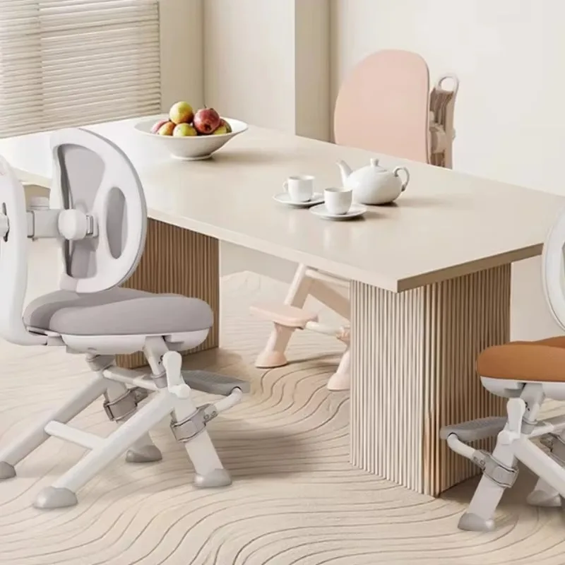 Kids Adjustable Study Chair, Ergonomic Posture Correcting Desk Chair, Student Writing Seat for Home & School