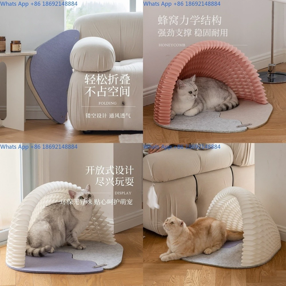 

Cat House All Season Foldable Detachable Portable Cat Bed for Pets