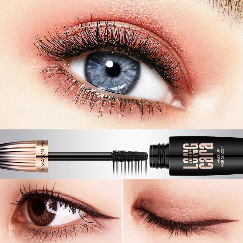 1 ~ 10 Stück Seiden faser Wimpern verlängerung Mascara dicke Locken wasserdicht schweiß fest schlank nicht leicht zu färben Farbe Make-up Mascara