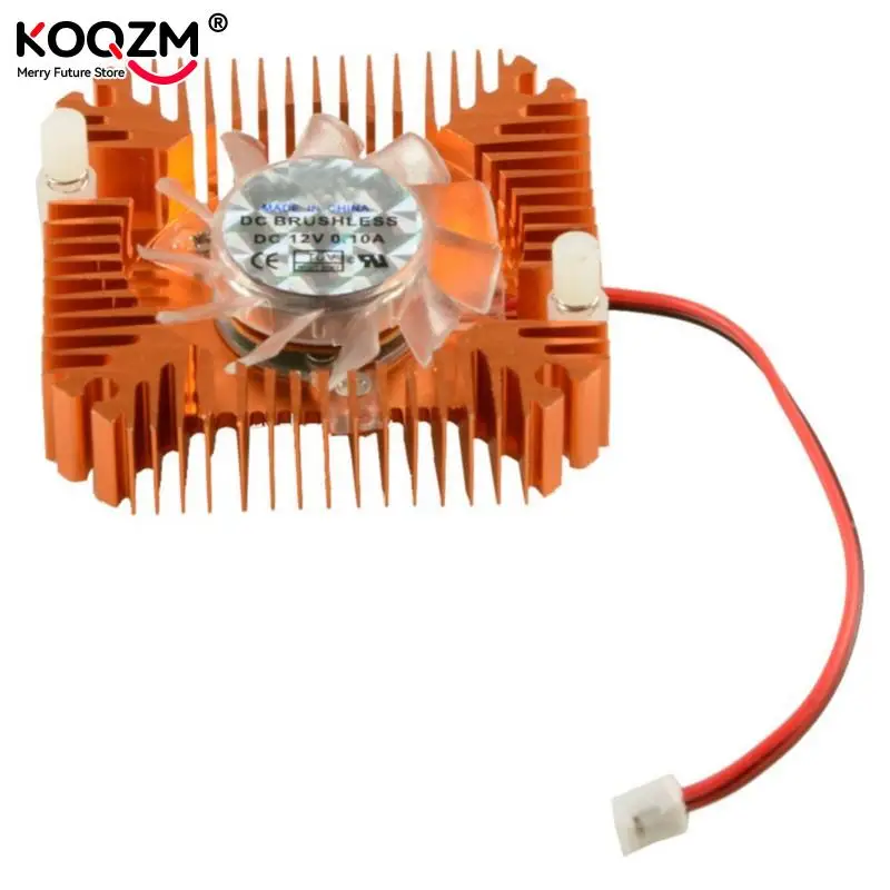 JETTING 55mm 2 PIN Aluminum Snowhite Cooling Fan Heatsink Cooler Fit For PC Computer CPU VGA Video Card VC899 P18 0.25