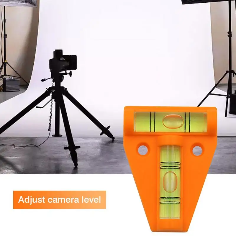 1pcs T Type Spirit Level Measurement Instrument Triangular Level Portable T-type Spirit Bubble Shell Plastic Measuring Tools image 2