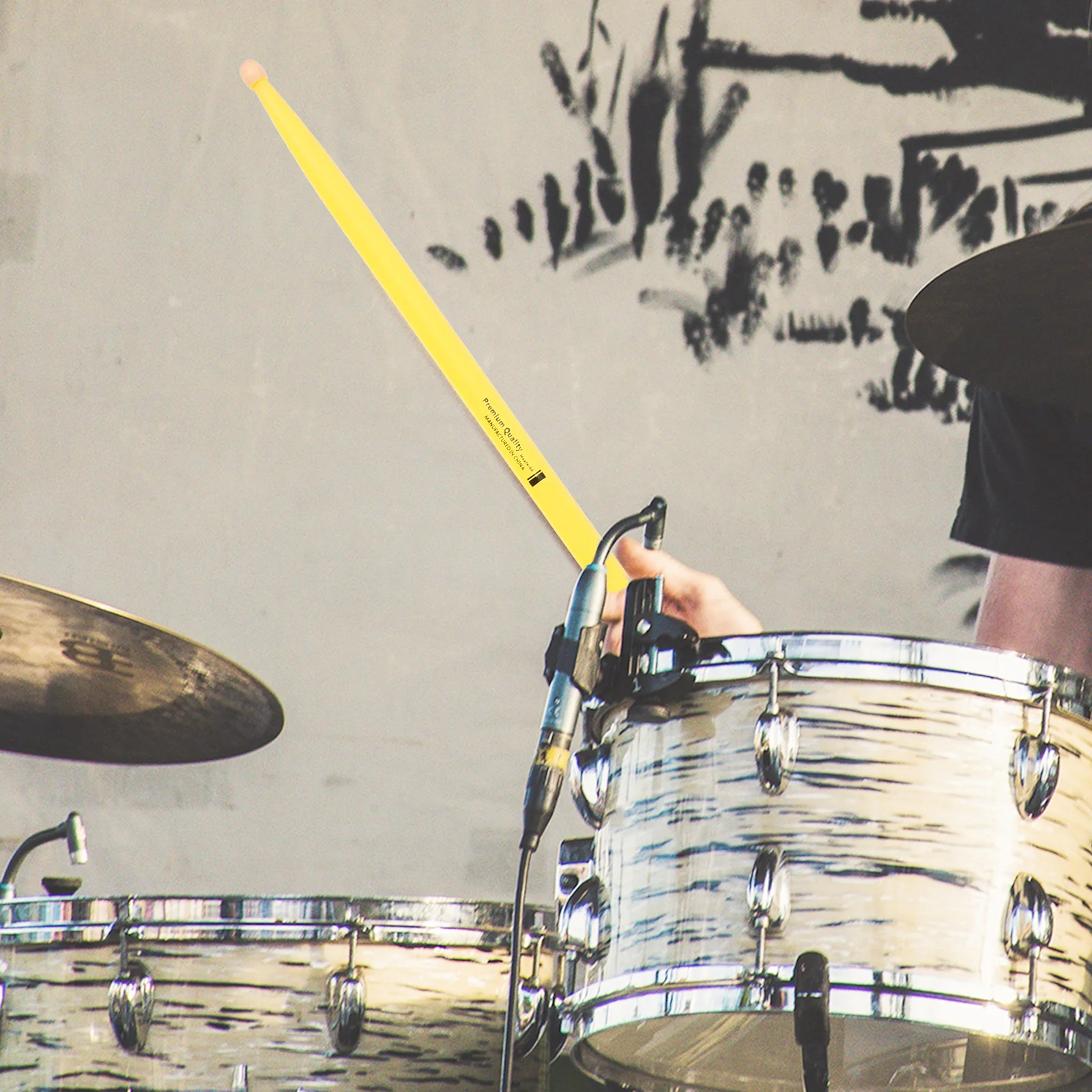 زوجان من أعواد طبلة القيقب عالية الجودة، سطح أملس، متين وخفيف الوزن، سهل الحمل، مناسب لجميع أنواع أنماط الطبل #2