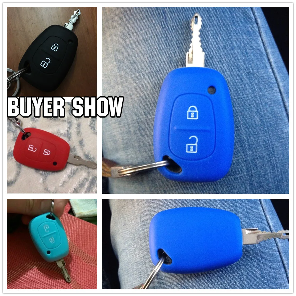 2 BUTTON SILICONE KEY COVER FIT FOR OPEL VAUXHALL VIVARO MOVANO RENAULT MASTER TRAFIC KANGOO NISSAN PRIMASTAR REMOTE CASE FOB