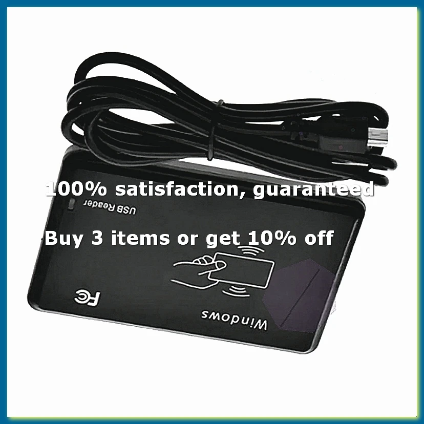 USB RFID Reader 125khz EM4100 ID Contactless Sensitivity Smart Card Reader TK4100 Support Window System RFID Reader-DT30