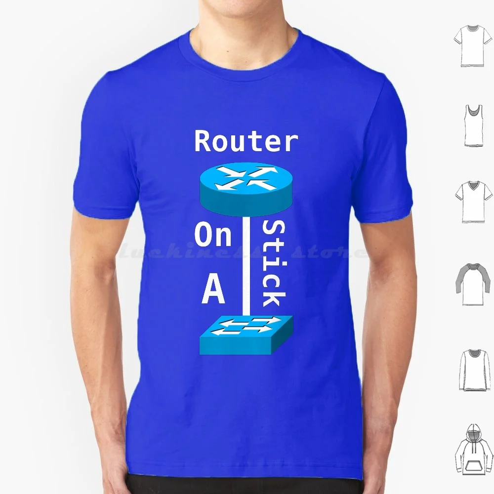 

Футболка Router On A Stick 6xl Хлопковая крутая футболка Ccna Ccent Router Switch Wifi Sysadmin Unix Linux Geek Nerd Hacking Hacker