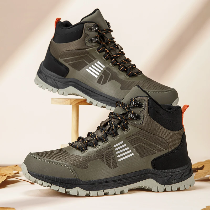 

Couple's Winter High-Top Hiking Shoes - Water-Resistant Mesh Sports Shoes, Non-Slip Wear-Resistant Outdoor Casual Sneakers