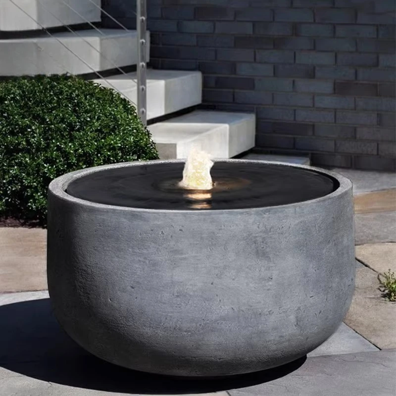 

water feature sketch floor decoration circulating water entrance outdoor new home modern simple housewarming gift