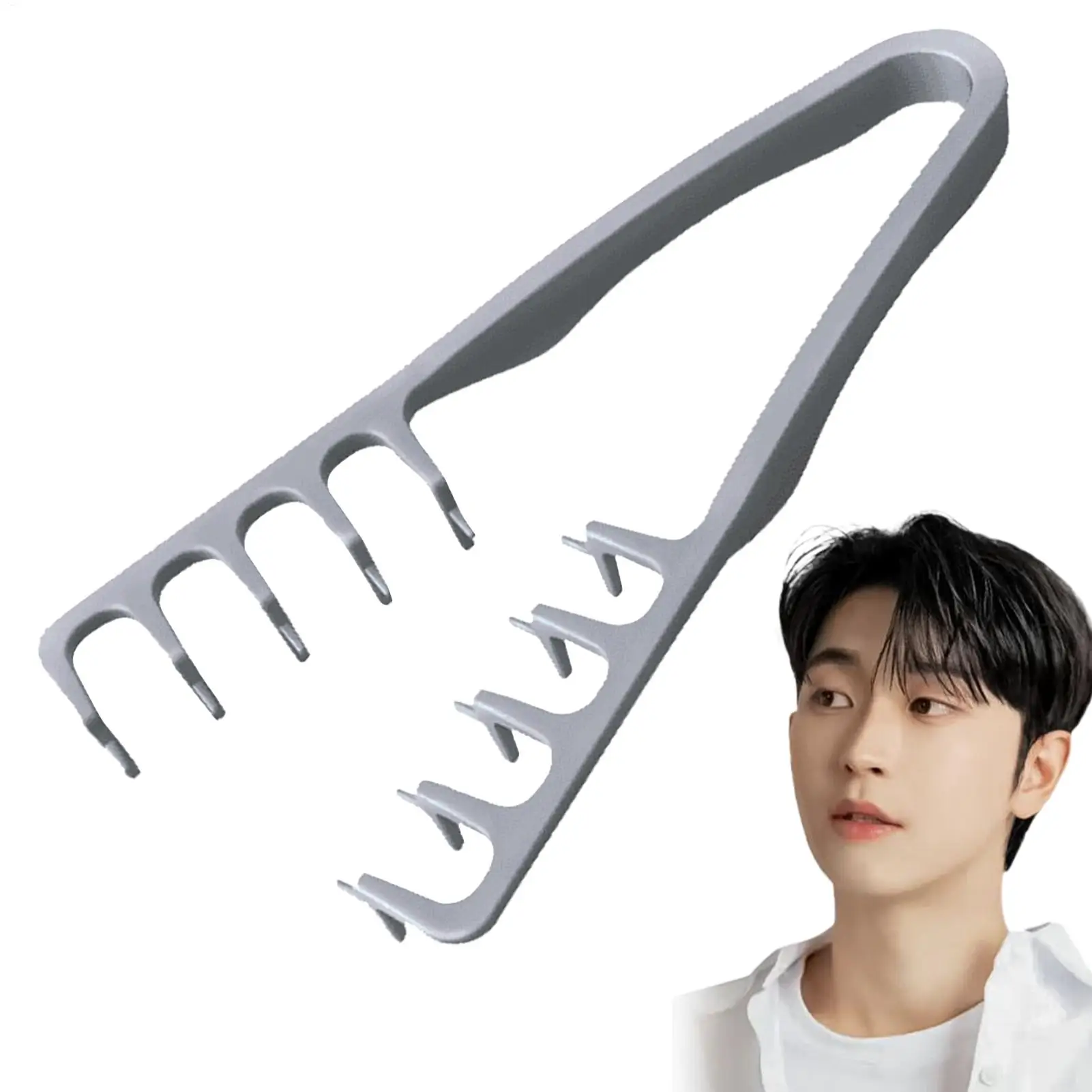 مشط ذو أسنان واسعة لجذور الشعر المجعد أداة تكثيف تغطي الانفجارات التماس أداة تهذيب الشعر مشط تصفيف الشعر واسع الأسنان