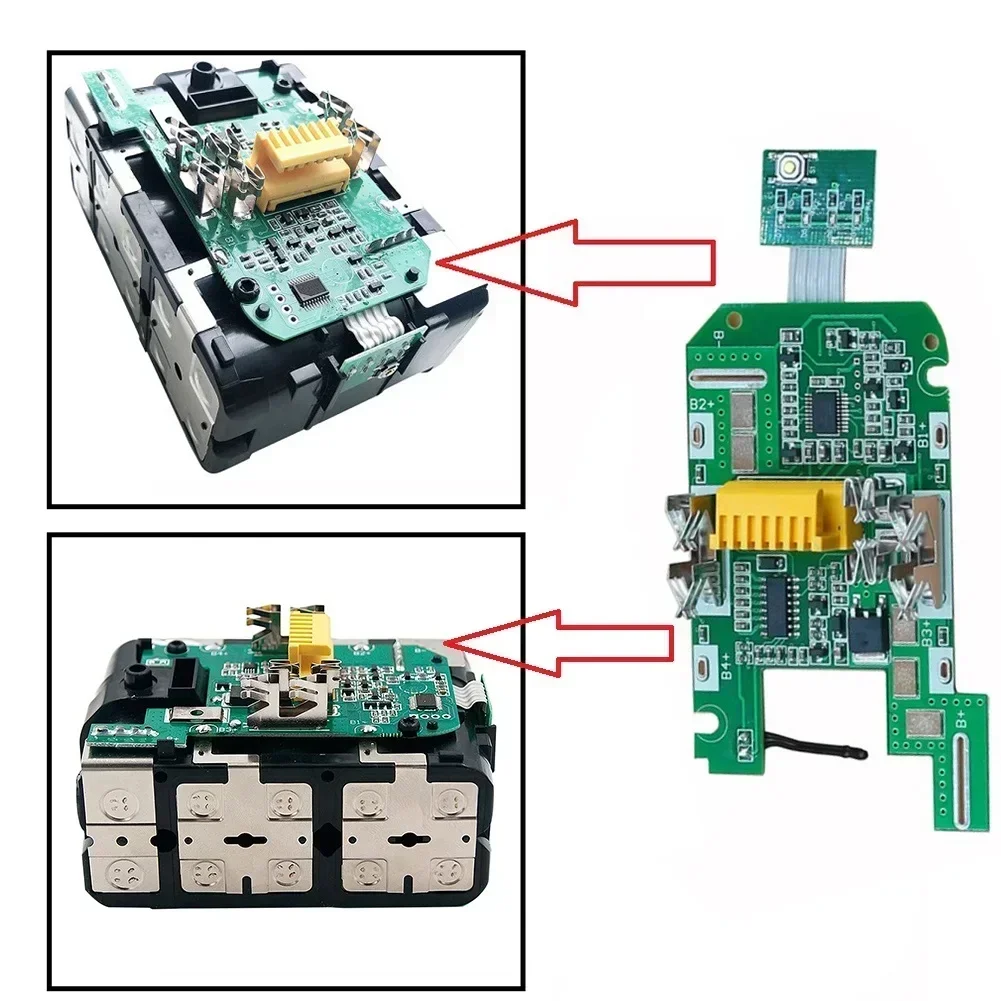 BL1830 Charging Protection Circuit Board For 18V 3.0Ah Battery Indicator Built-in Dual ICs Detect Or Bl1815 5-cell Lithium