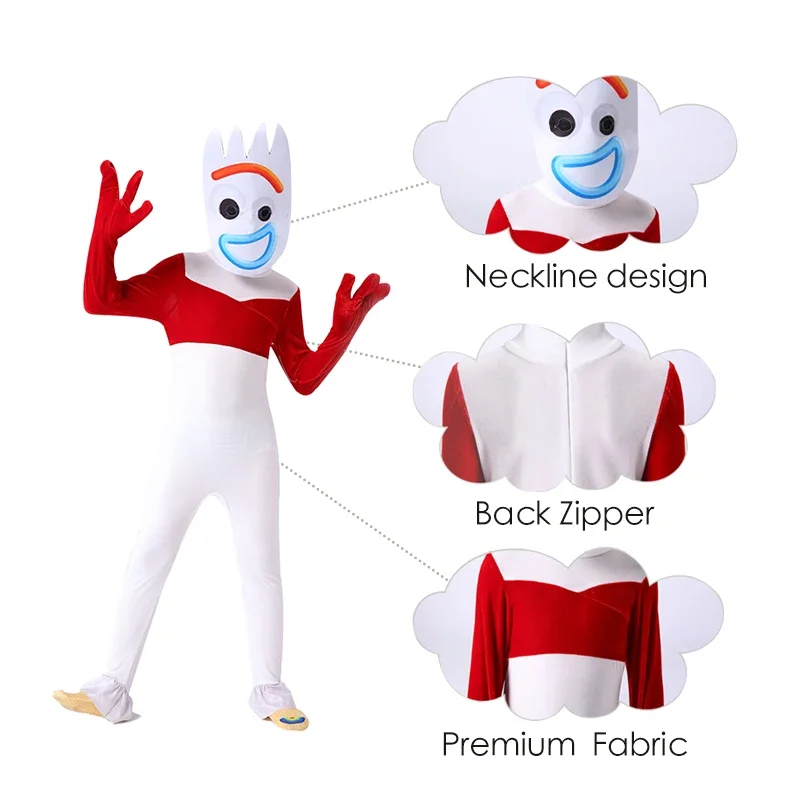 Toy Story Fogg Forky Jumpsuits Anime Cosplay Costume Kids Adult halloween party Children Festival Role Play Performance