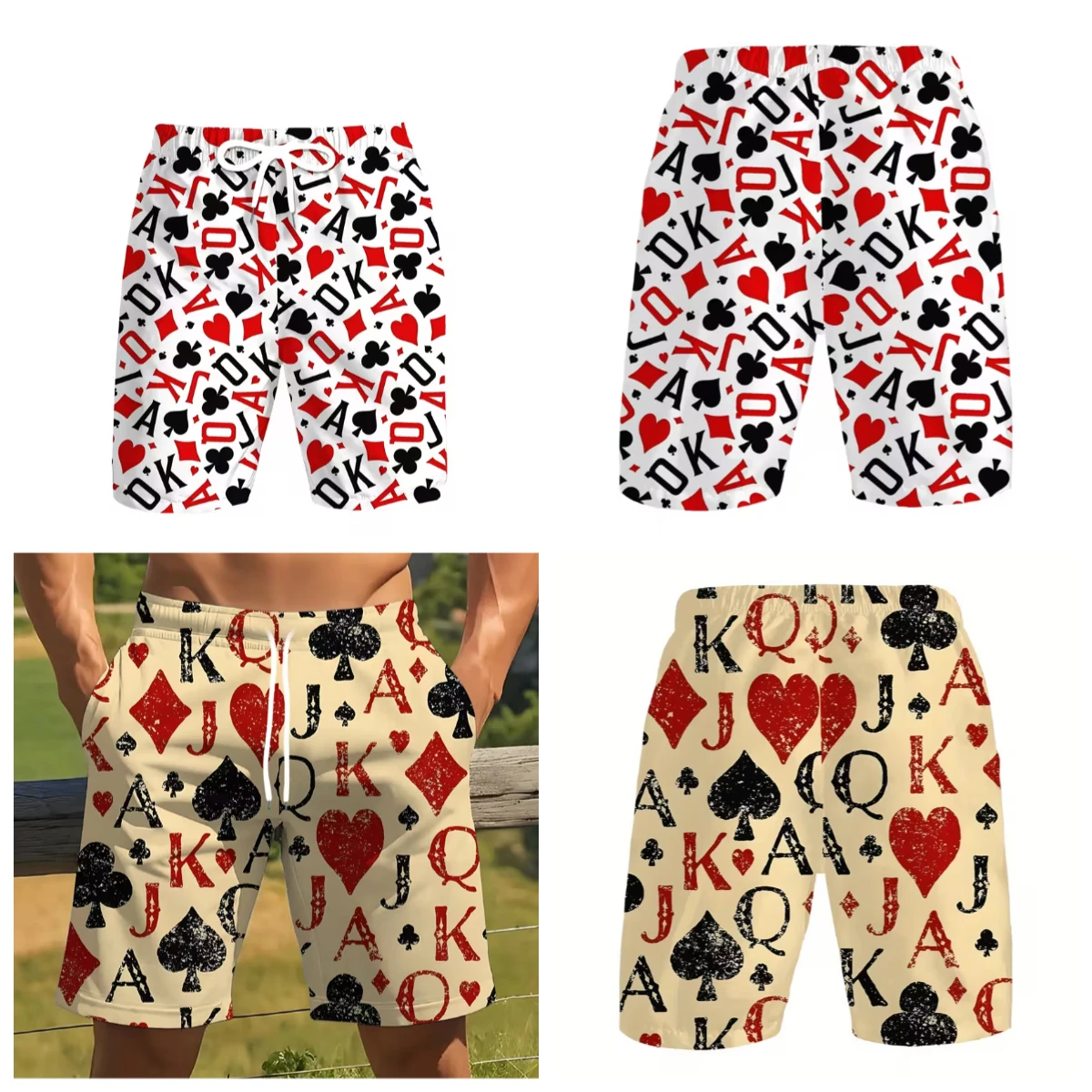 god-of-gamblers-iconic-adult-and-children's-poker-king-calcoes-de-praia-com-estampa-3d-calcas-casuais-esportivas-de-secagem-rapida-para-ferias