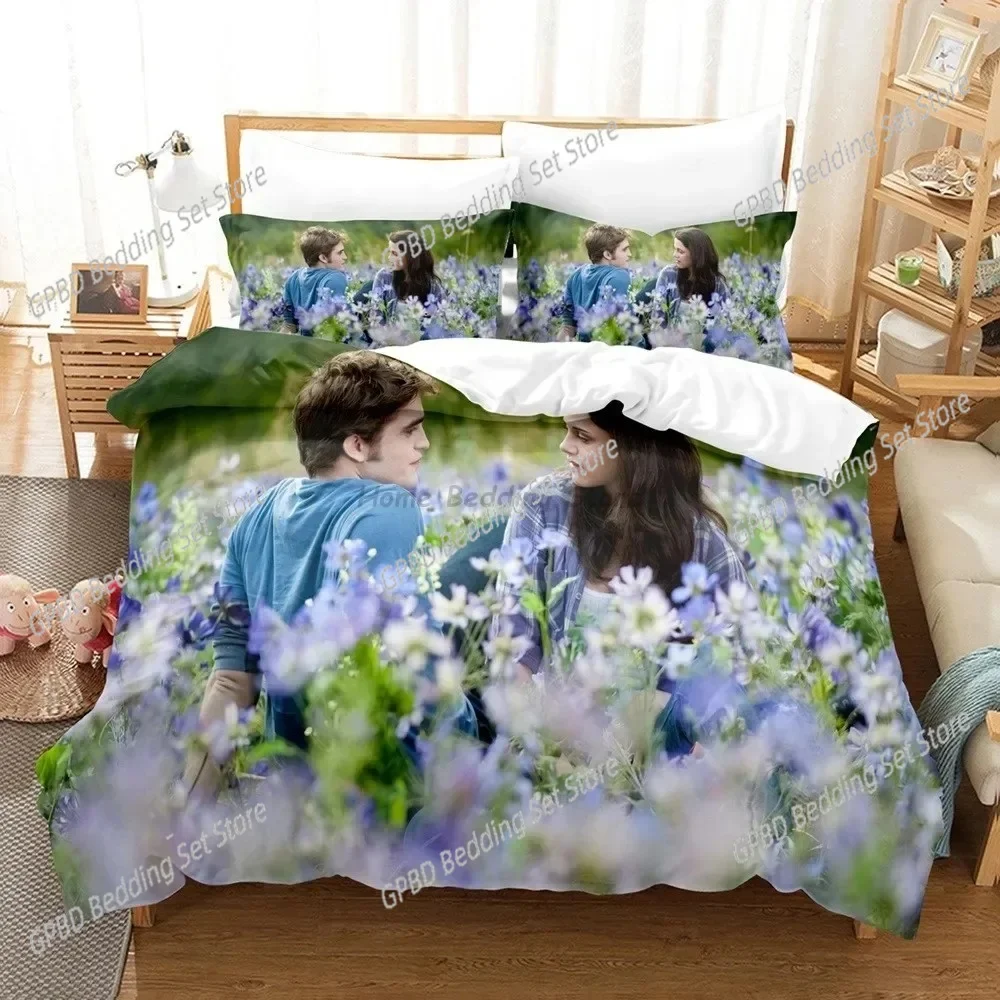 

Twilight Series Vampire Hot Movies Comfortable Duvet Quilt Cover Pillowcase Bedding Set Children Bedroom Decoration Home Textile