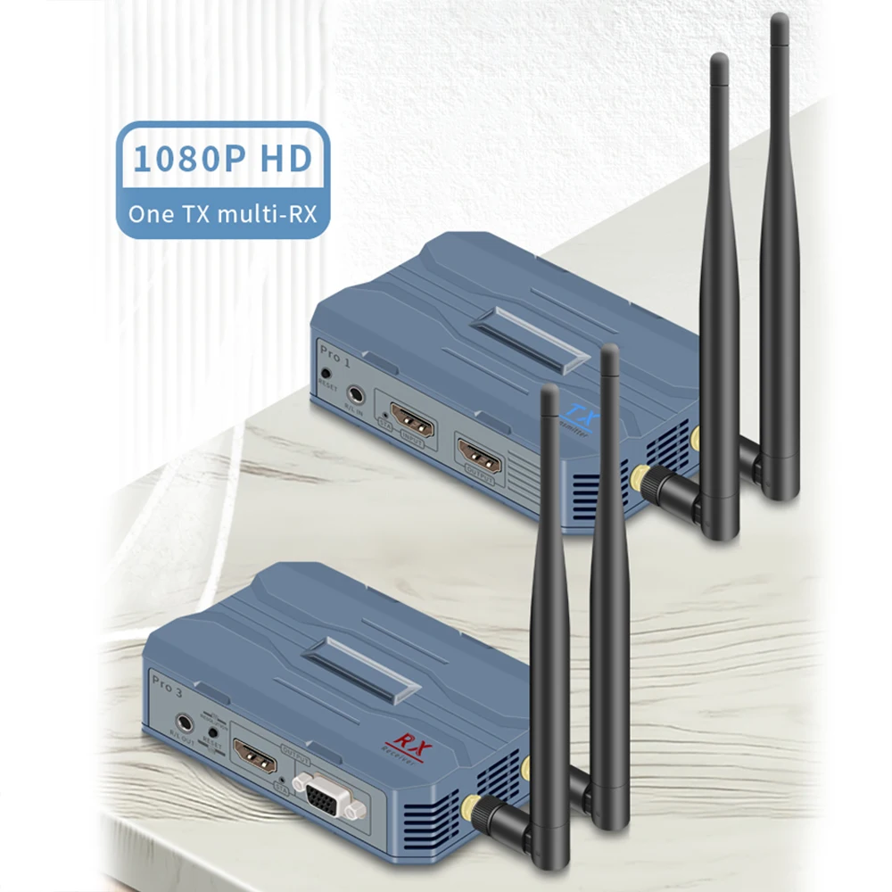 1080P 60 هرتز 250 متر HDMI طقم موسع لاسلكي مع حلقة خارج 2.4G/5.8G نقل HDMI لاسلكي دعم IR التوصيل والتشغيل #1