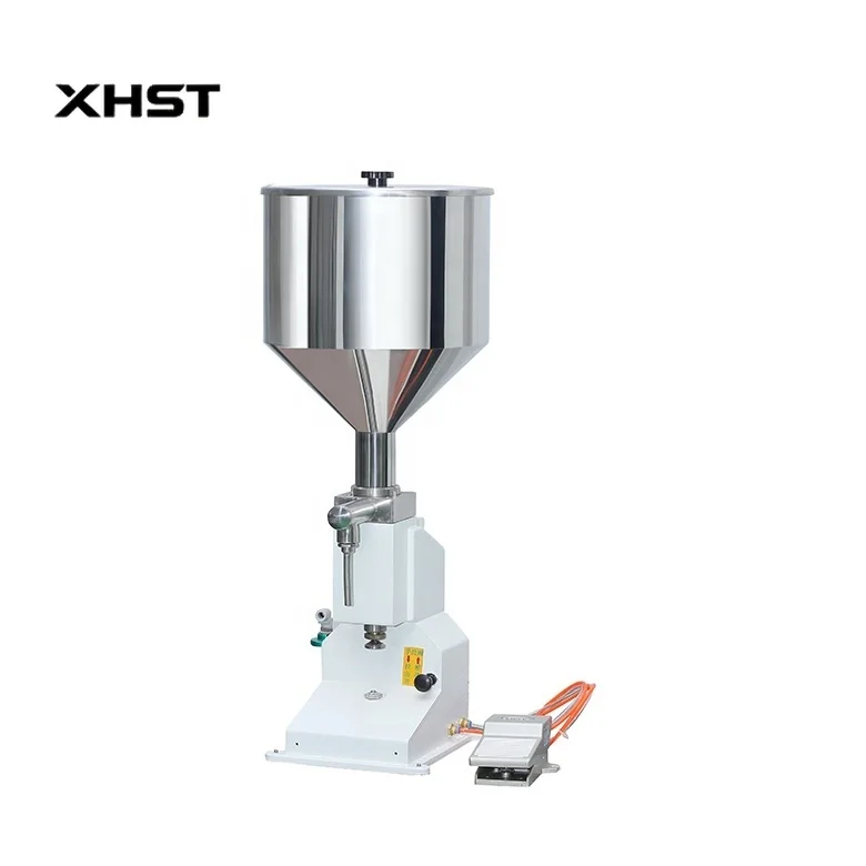 A02 Semi-automatic Pneumatic Paste Liquid Filling Machine For Cream Shampoo Cosmetic