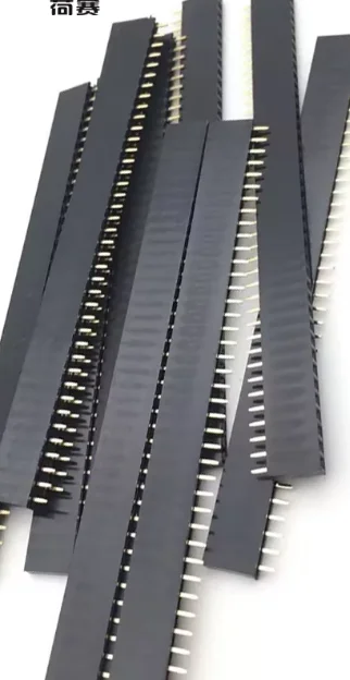 20PCS/lot10 Pairs 40Pin 1x40 Single Row Male And Female 2.54 Breakable Pin Header PCB JST Connector Strip For Arduino Diy Black