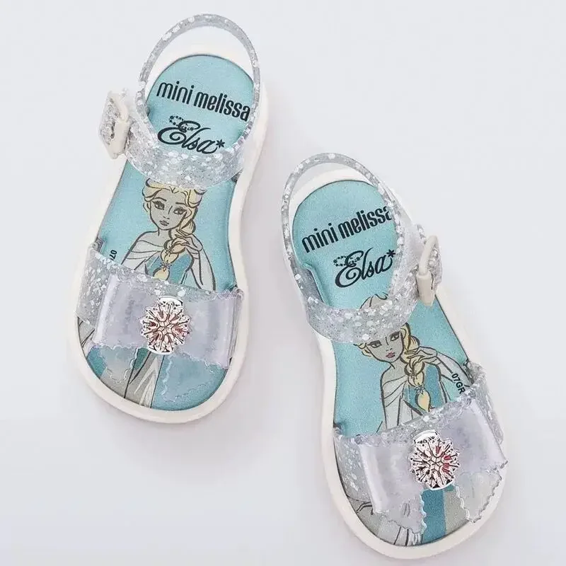 Nuove ragazze Disney Frozen Sirena Principessa Sandali carini scarpe scarpe sportive con fondo morbido antiscivolo per regalo ragazza