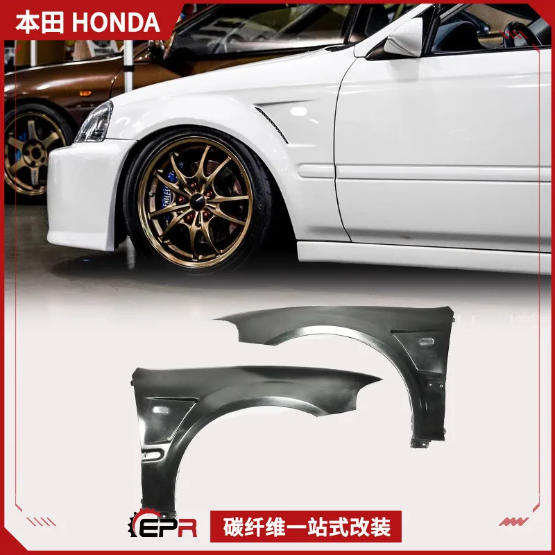 

Подходит для трехдверной версии Honda Civic EG, модификации переднего крыла из углеродного волокна, замены широкого переднего крыла и