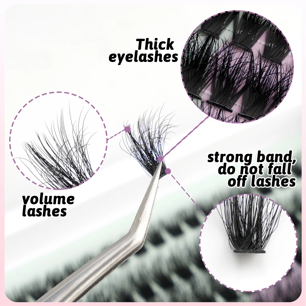 DIY Wimpers Clusters Dikke Natuurlijke Zachte Individuele Lash Pluizige Gesegmenteerde Valse Wimpers Cilios Extensions Dagelijkse Make-up