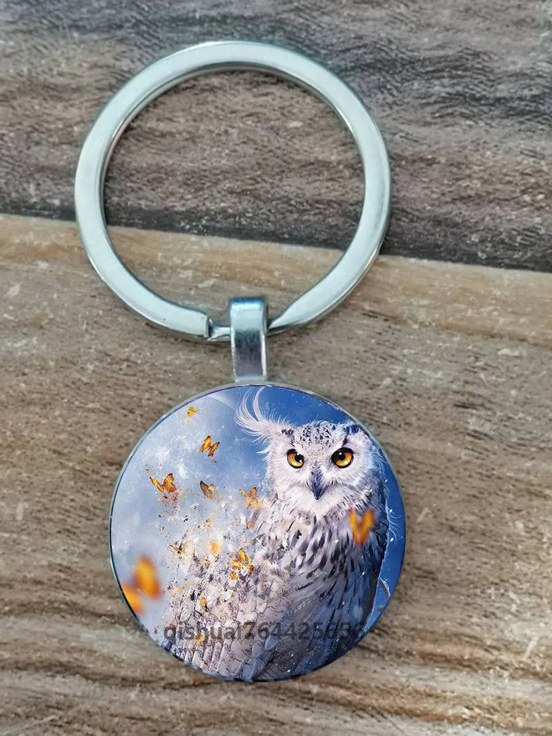 Owl Alloy Keychain. Key Chain Animal Pictures Men And Women Key Ring