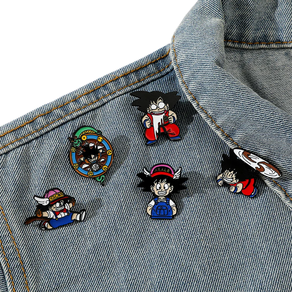 

Cartoon 7 Balls Enamel Pins Cool Z Anime Son Goku Brooches Clothes Backpack Lapel Badges Jewelry Accessories Friends Kids Gifts