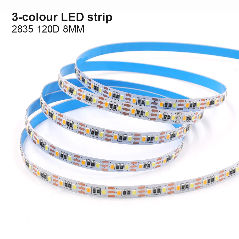 5V 5MM 8MM FPCB CCT taśma LED 5M 120LEDs/M regulowana temperatura barwowa 3000K-6500K 2835 SMD elastyczna taśma LED wstążka