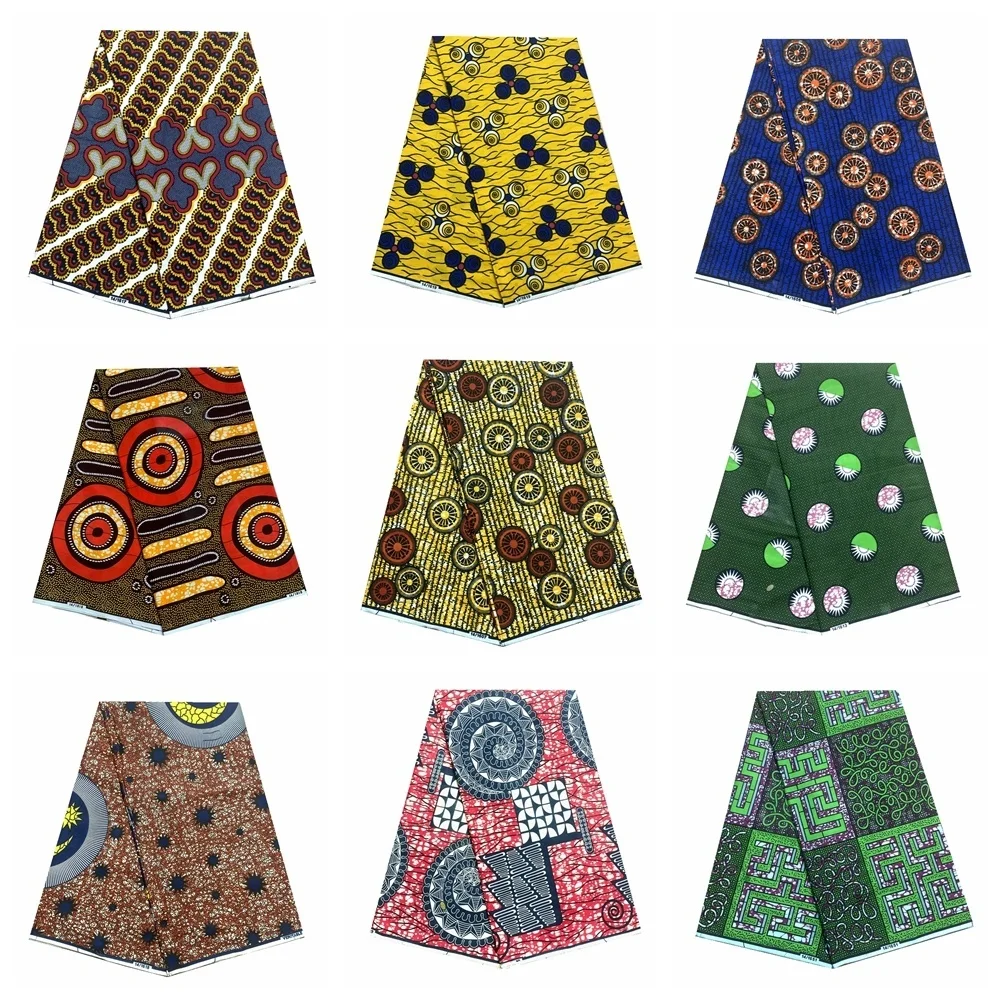 

Guaranteed Veritable Original African Real Wax Prints Fabric Nigerian 100% Cotton Ankara Batik Soft Pagne Helicoid real Batik