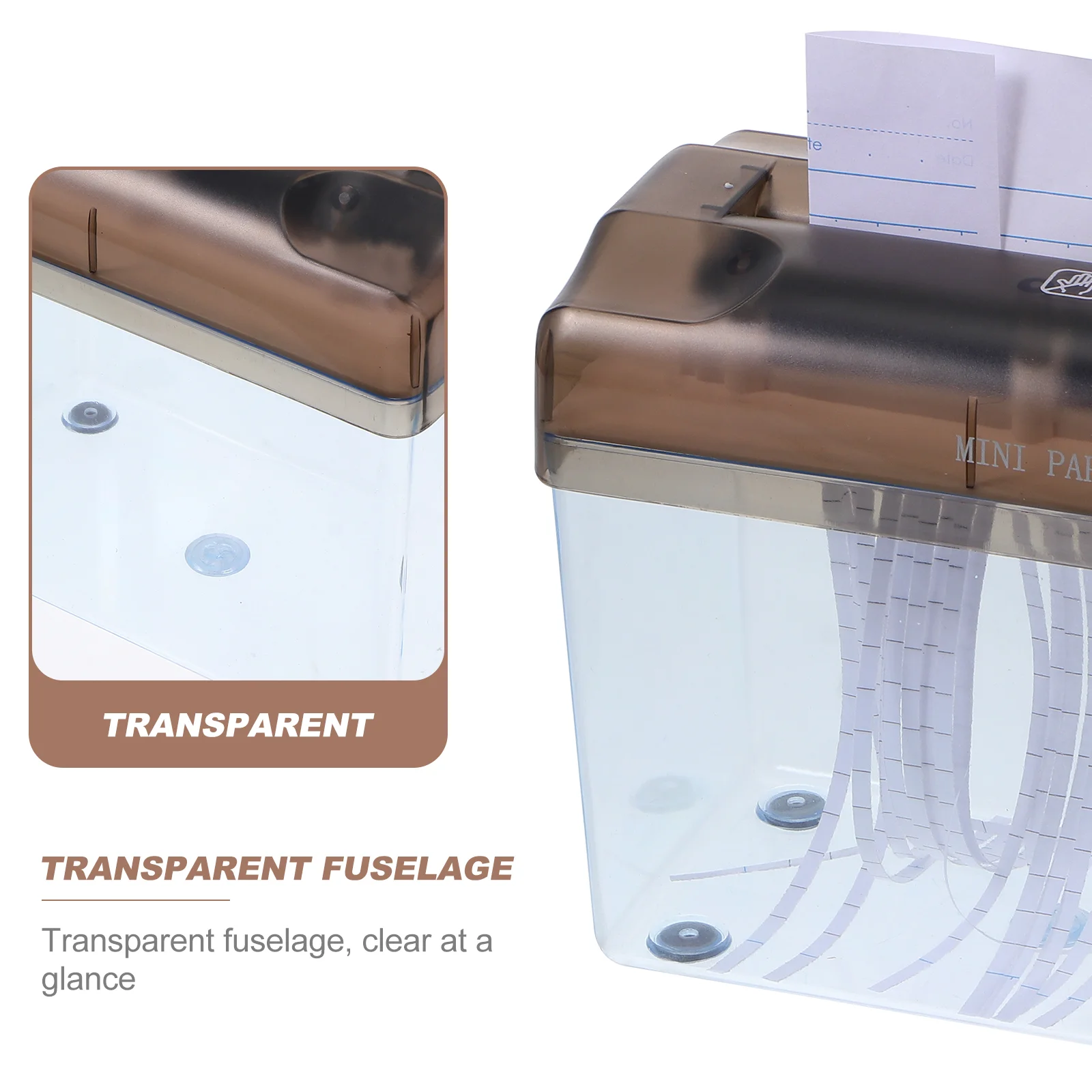 Triturador de papel ferramenta de corte documentos para casa desktop a4 manual mão abs mini máquina escritório