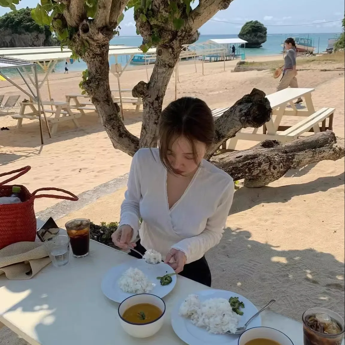 

Tannat Dongda Gate Lace Trim Waist Cinching V-Ne Long Sve Base Layer Top for Women Casual Sle High Waist Cotton Summer