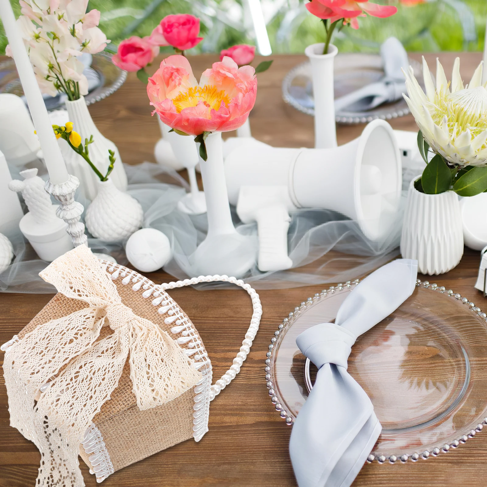 

Wedding Flower Basket 's Hand Light Brown Baskets for Flowers Girls Bride