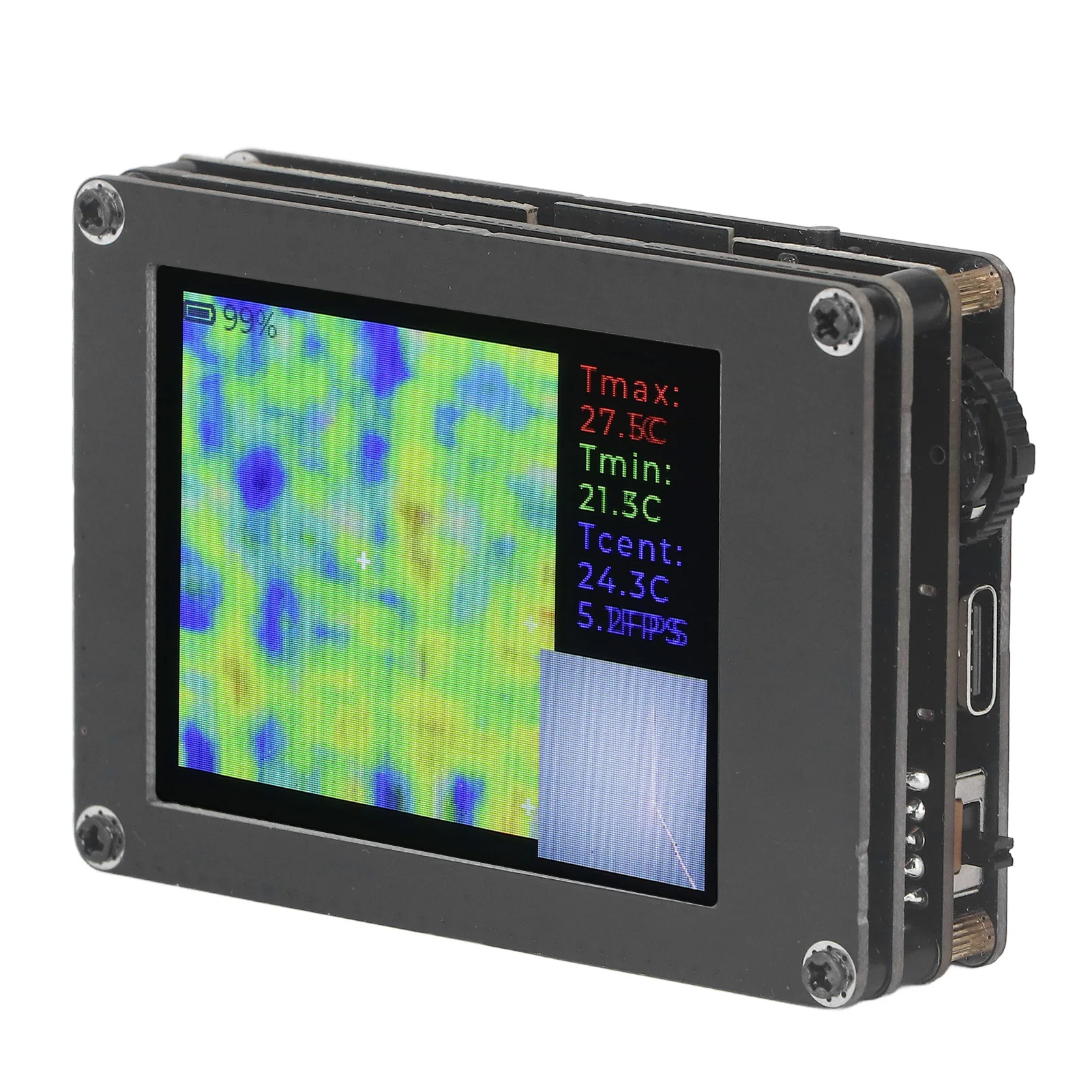 Thermal Imager LED Thermal Imaging Camera Multi Mode Emissivity Adjustable 200MP Energy Saving 2.4in  for Floor Heating