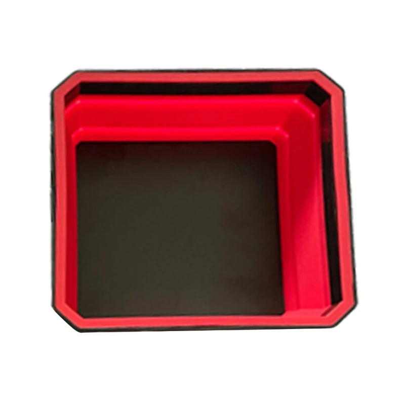 Foldable Silicone Tools Parts Tray Screw Storage Box Collapsible Tool Storage Holder Box 4.5in