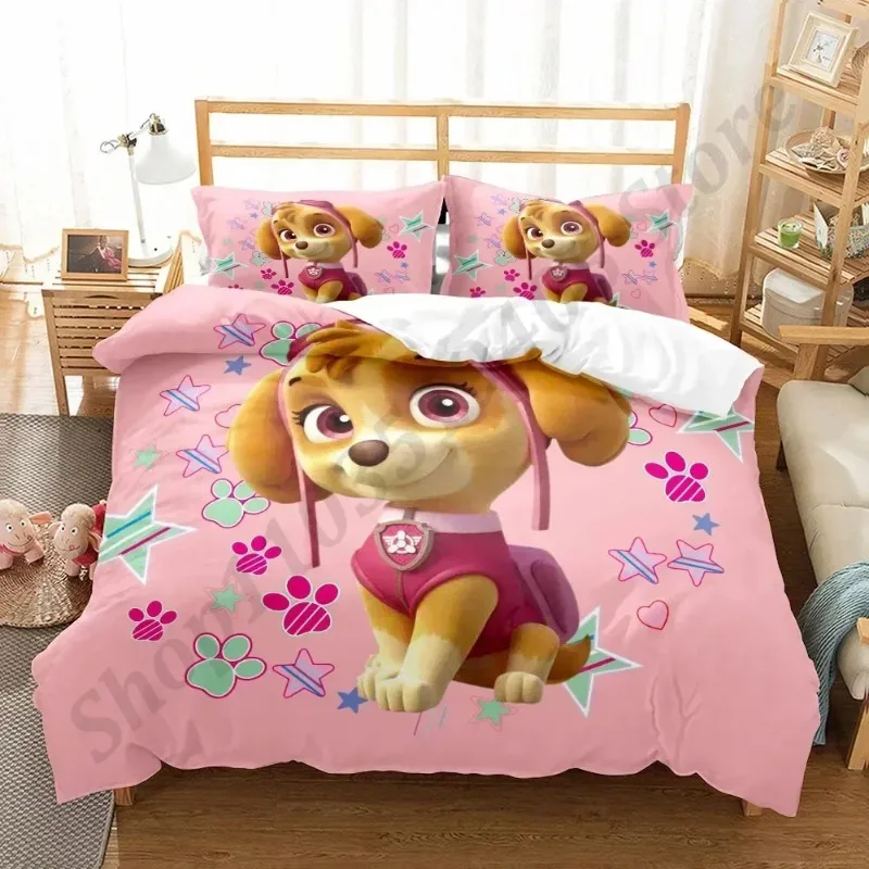 Drap de Lit Imprimé Pat\'Patrouille en 3D, Couverture de Chien, Décoration de Chambre d\'Enfant, Personnages d\'Anime de Dessin Animé, Couverture de