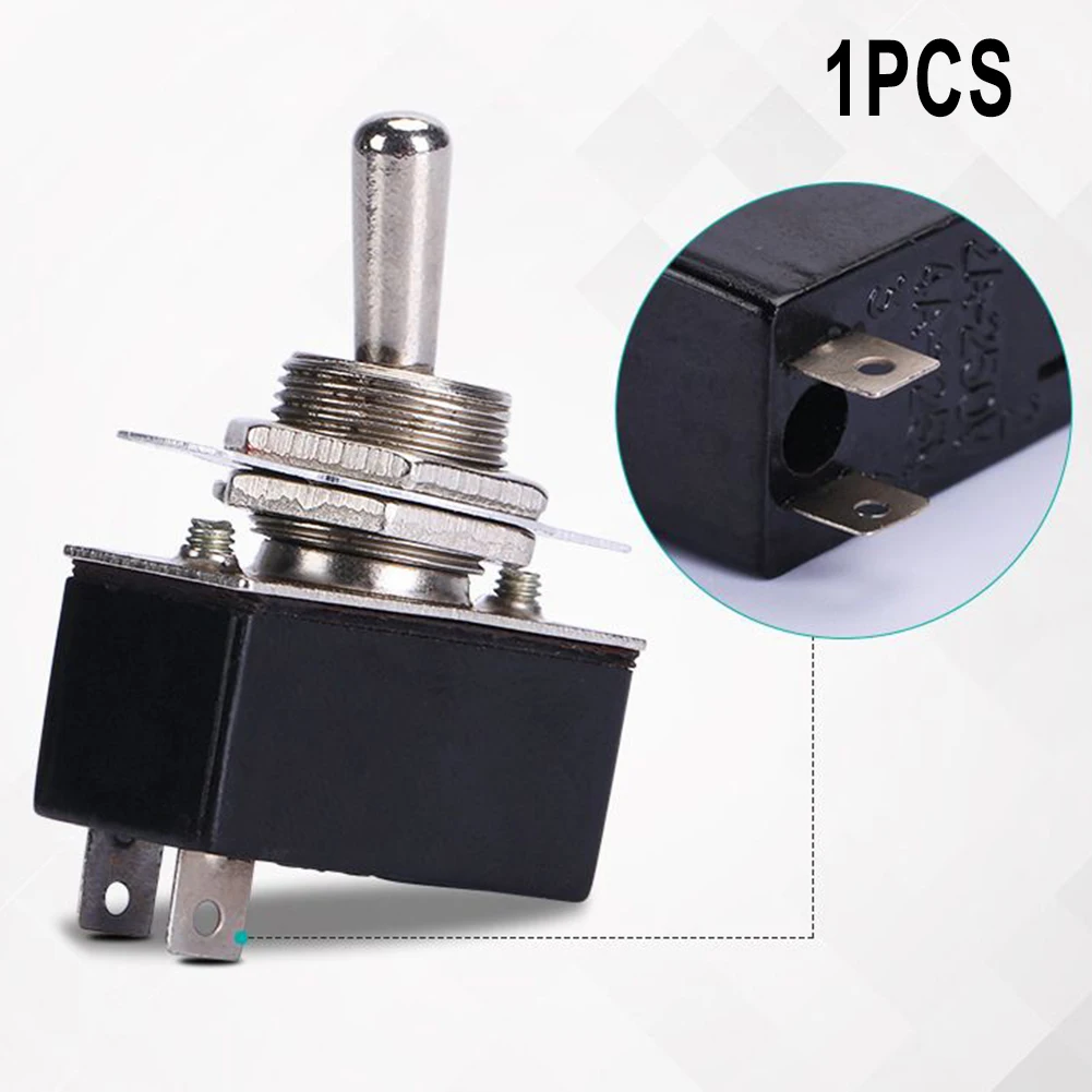 SPST 6A Toggle Switch 1PCS 2A/4A 6A/125V Black Rocker SPST Switch Toggle 125VAC 12mm 2 Foot On/Off High Quality