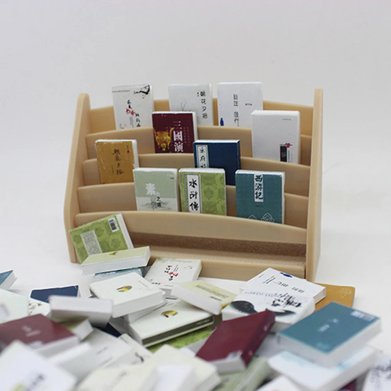 20 unids/set casa de muñecas aleatoria libros en miniatura 1:12 pequeños cómics Mini modelo niños juguetes para juego de imitación accesorios para casa de muñecas
