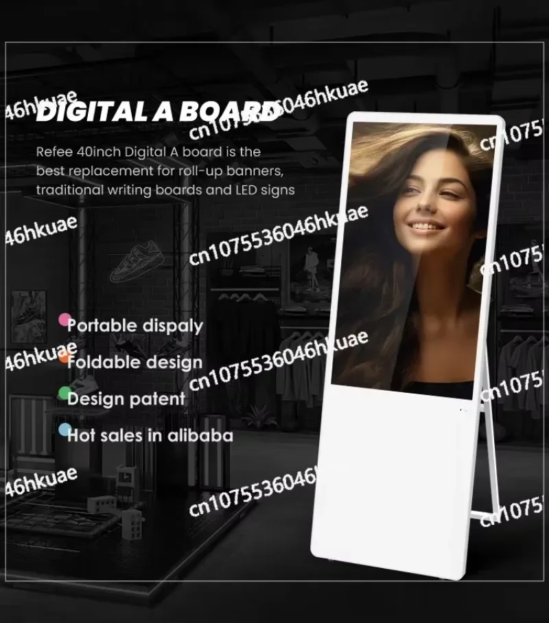 

Доска дисплея экрана Digital Signage 32-дюймовый портативный цифровой плакат ЖК-дисплей умный внутренний рекламный плеер