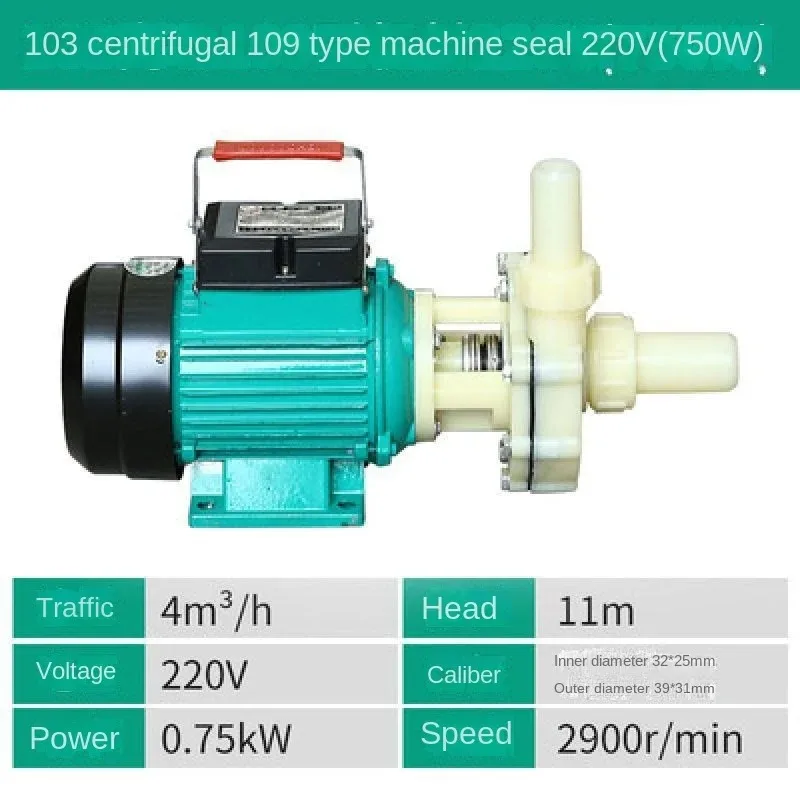 Self-priming Acid and Alkali Resistant Chemical Pump 750W Water Pump Corrosion R