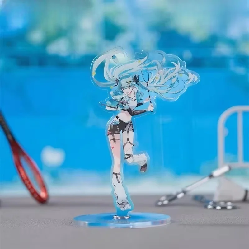 

Hatsune Miku Official Run Series Acrylic Rotating Stand Collectible Anime Peripheral Desk Decoration Gift for Fans