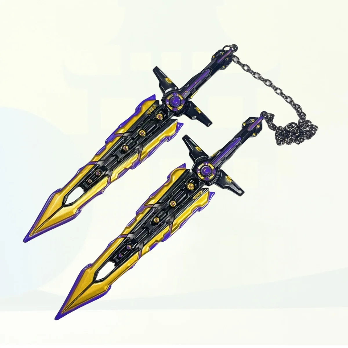 6.3-calowy Valorant Chaos Balisong Metalowy Katana Oryginalny Miecz Samurajski Nóż Ninja Katana Sabre Akcesoria do Cosplay Rekwizyt Zabawka