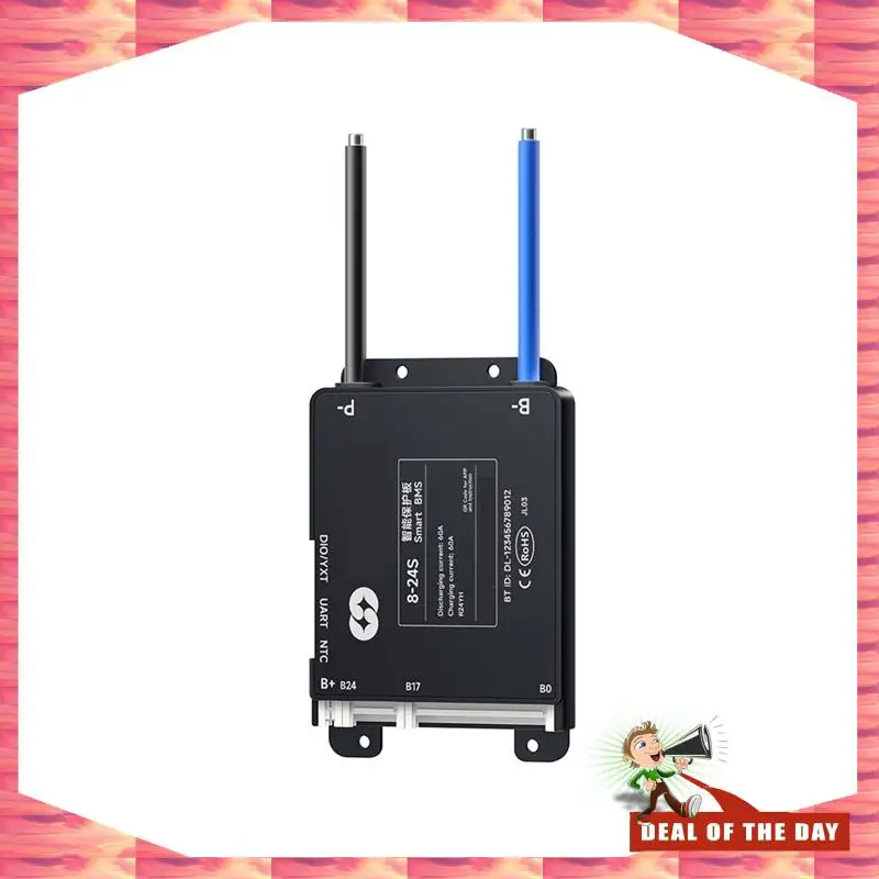 

24-Hour Delivery DALYBMS 48V BT Passive Balance BMS For Lifepo4 8S-24S Electric For Scooter Vehicle Power Bank Liion BMS UART 60