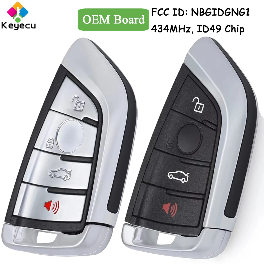 

KEYECU OEM Board Smart Remote Car Key With 4 Buttons 434MHz PCF7953 ID49 Chip for BMW 3 5 Series X5 X6 2014-2019 Fob NBGIDGNG1