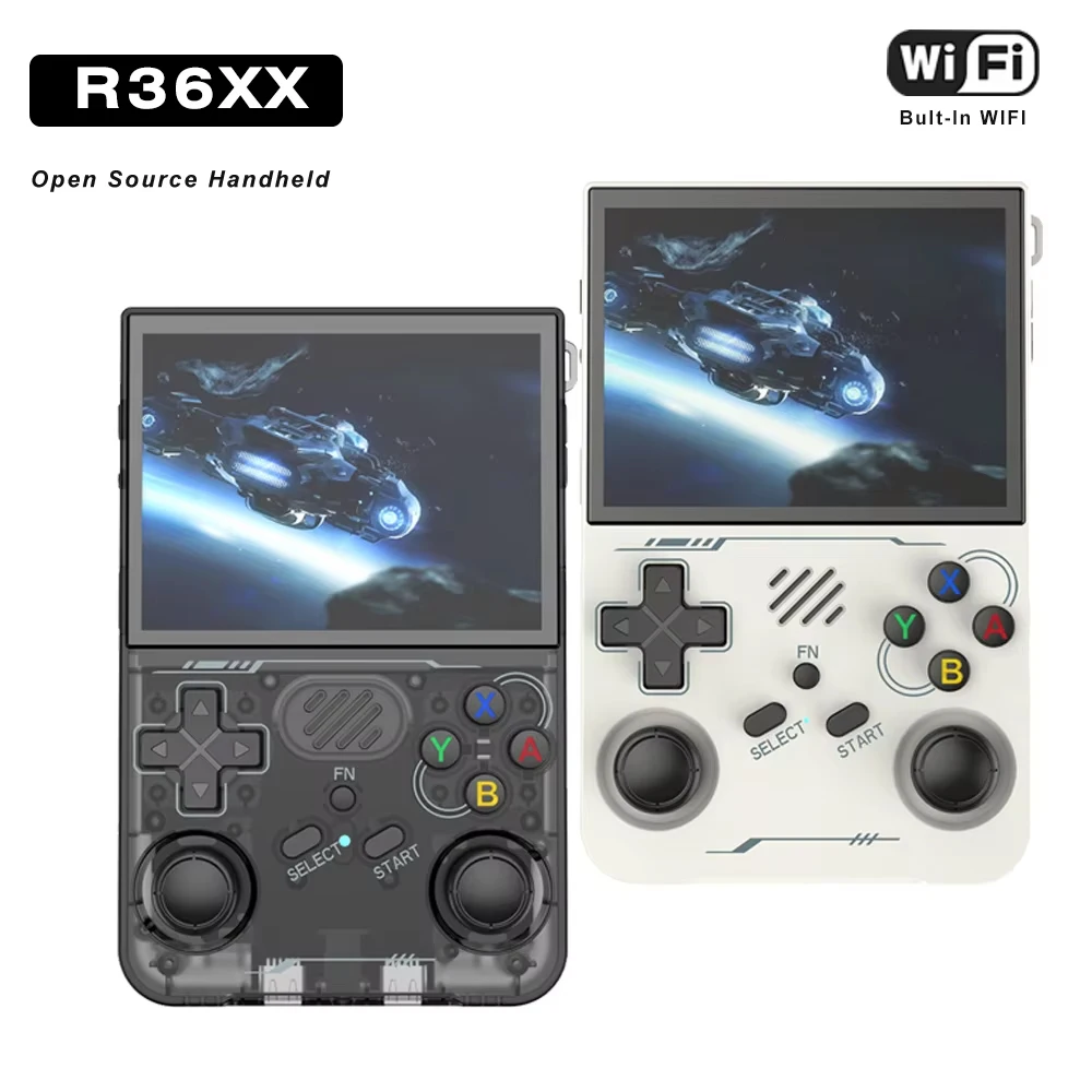 

R36XX Ретро портативная игровая консоль R36S обновленная ARKOS 3,5-дюймовый IPS-экран Портативный карманный видеоплеер Wi-Fi игры подарок для мальчика