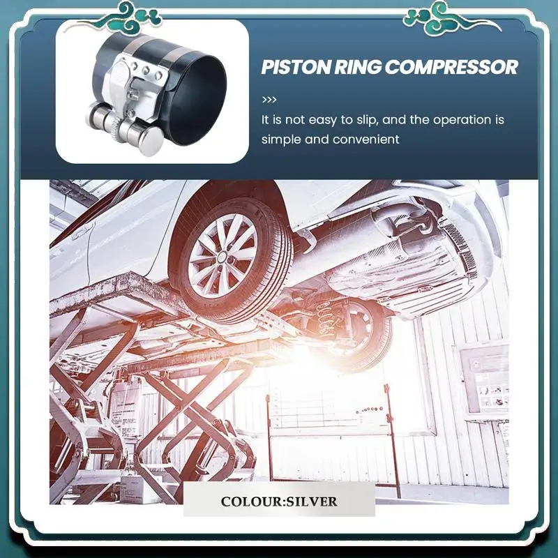 

ABTU-2Pcs Ratchet Style Piston Ring Compressor And Piston Ring Installer Pliers Tool