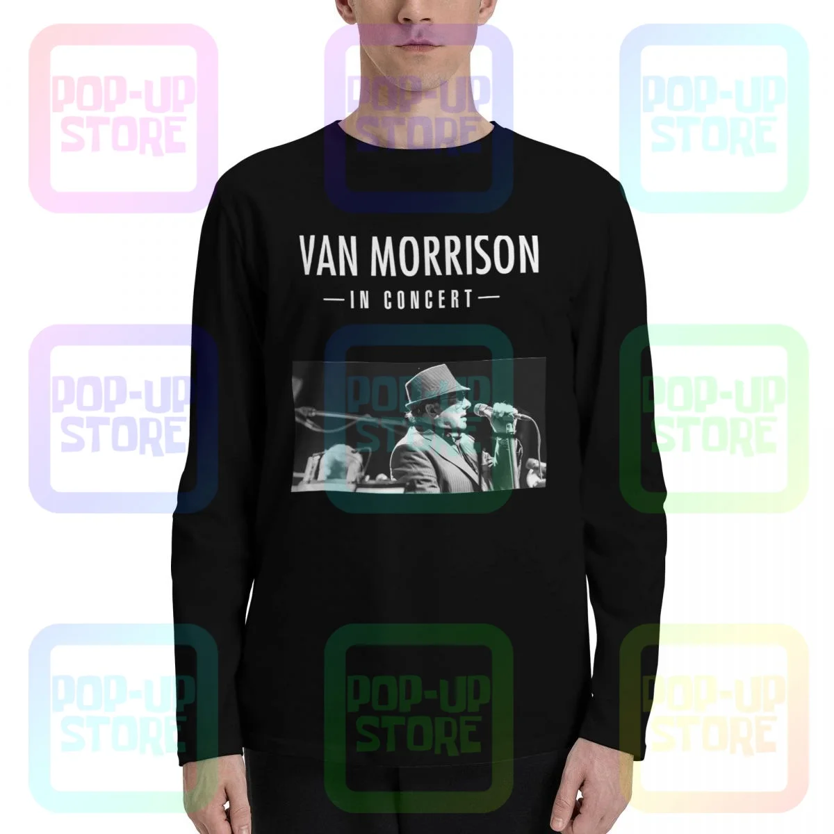 Van Morrison In Concert Tour 2018-2019 Long Sleeve T-Shirts T-shirt Tee Cute Trendy Hip Hop High Quality