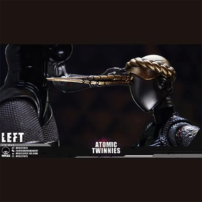 오리지널 Wikeetoys 1/12 WKT002 Atomic Heart 쌍둥이 모험 게임 로봇 댄서 재고 있음 애니메이션 액션 컬렉션 피규어 장난감