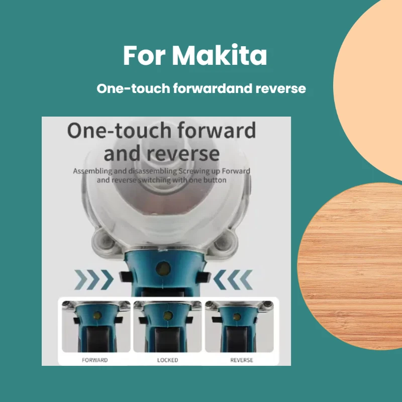 For Makita Professional Screwdriver Machine Brushless Electric Screwdriver Rechargable Drill Driver Compatible For Makita18V