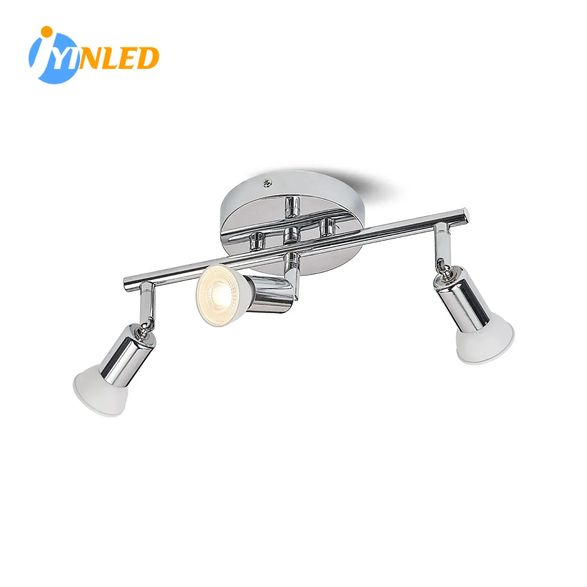 Modern Led Spotlight Ceiling 3 Heads GU10 Type Condenser Surface Mounted Background Wall Adjustable Mirror Front Wall Light 18W