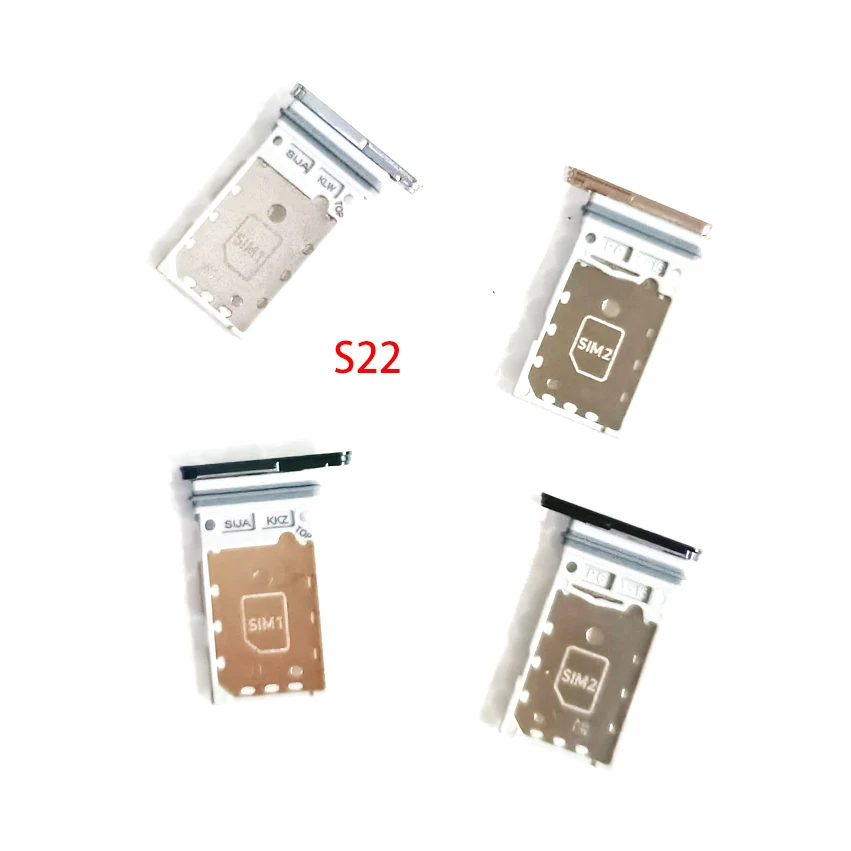 10Pcs Original New Dual SIM Card Slot SD Tray Holder Adapter Replacement For Samsung Galaxy S22 Plus S22 Ultra